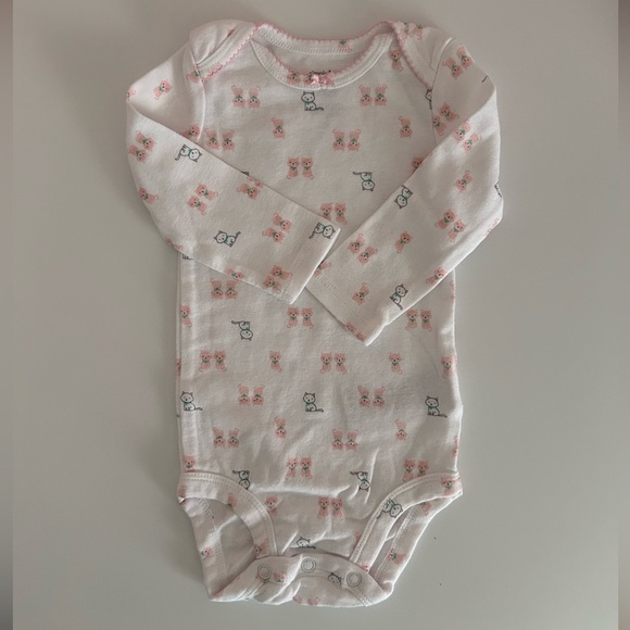 3 - 6 month old Simple joys by Carter’s long sleeve onesies - set of 3 - Picture 6 of 6